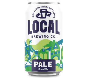 Can of Local Brewing Co. Pale Ale on a white background